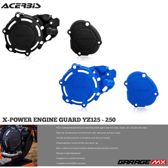 ACERBIS XPOWER ENGINE GUARD YZ125 250 .PELINDUNG MESIN YZ125 250