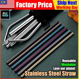 1pc 304 Stainless Steel Straws, Anti Lip Wrinkle Straws, Anti