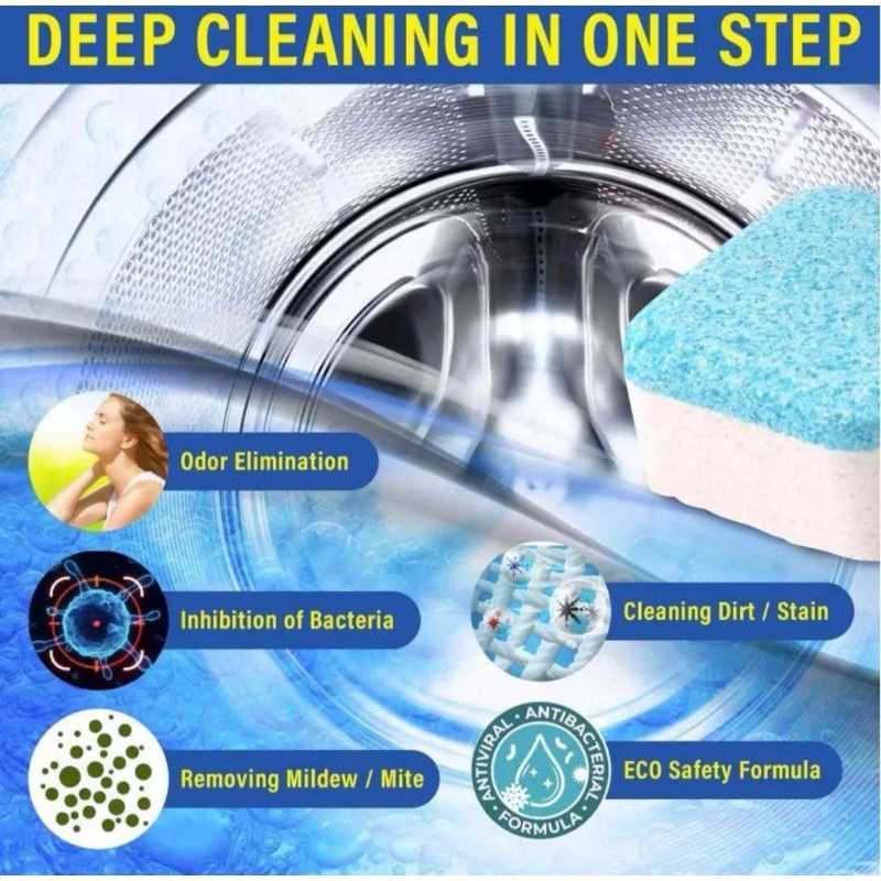 🇲🇾 [M'sia] WASHING MACHINE CLEANER CUBES 10'S🇲🇾 | Shopee Malaysia