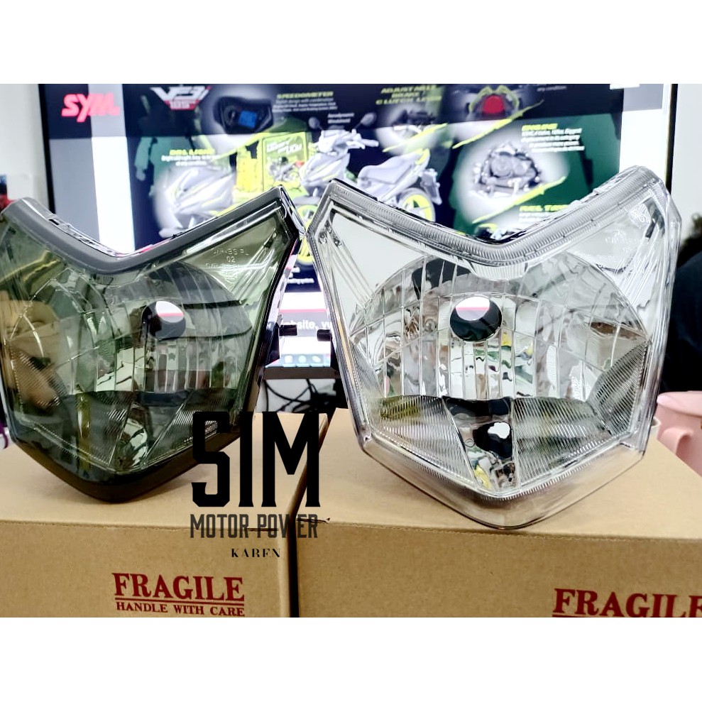 SYM VF3i 185 LAMPU HEAD LAMP Engine Cover Radiator Coolant Net Alloy ...