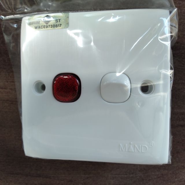 MAND/ SELAMAT 2K102 20A Double Pole Heater Air-Con Switch NEON SIRIM ...