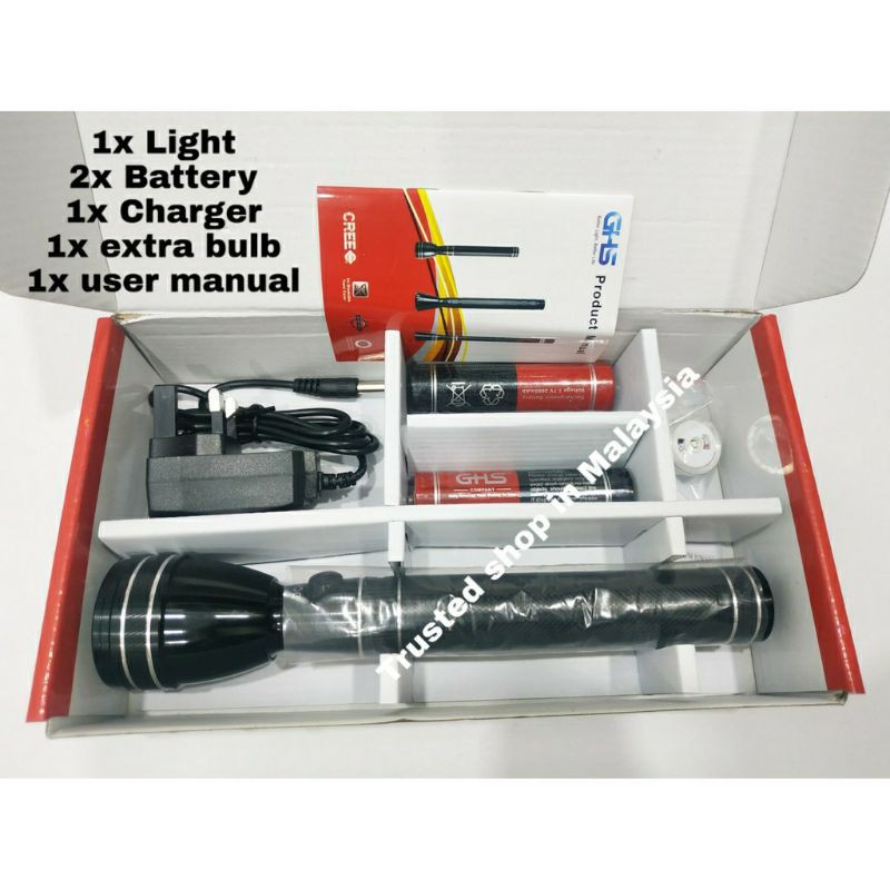 JAPAN TORCH LIGHT LONG Range DC70 DC80 DC90 DC100 LED Rechargeable