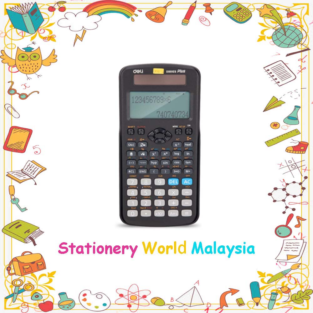 SWM Deli Scientific Calculator 417F- Textbook Display Kalkulator ...