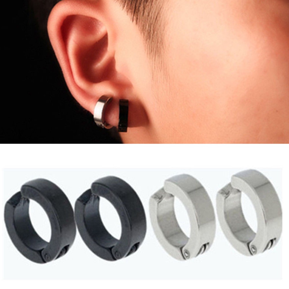 Mens earrings no piercing deals