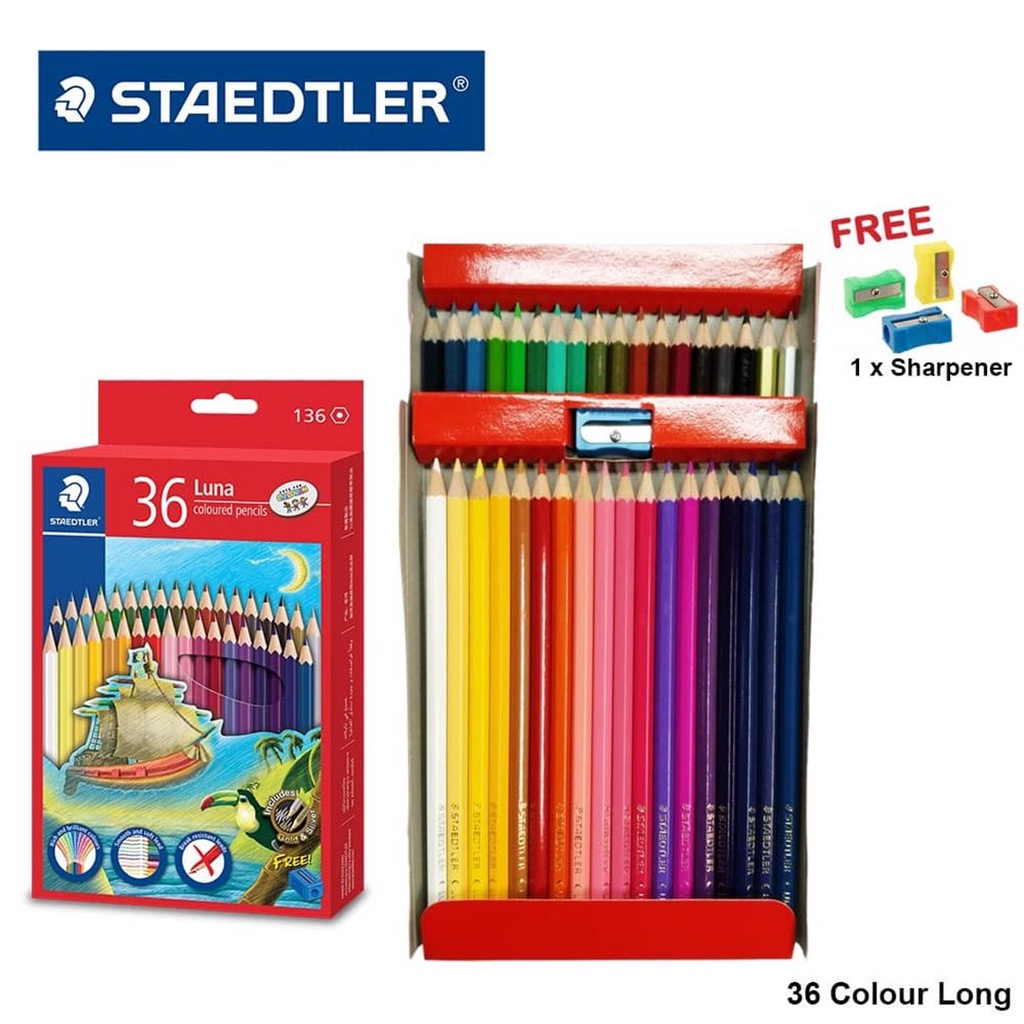 St Gr My Staedtler Luna Permanent Colored Pencils 12s12l24l36l48l