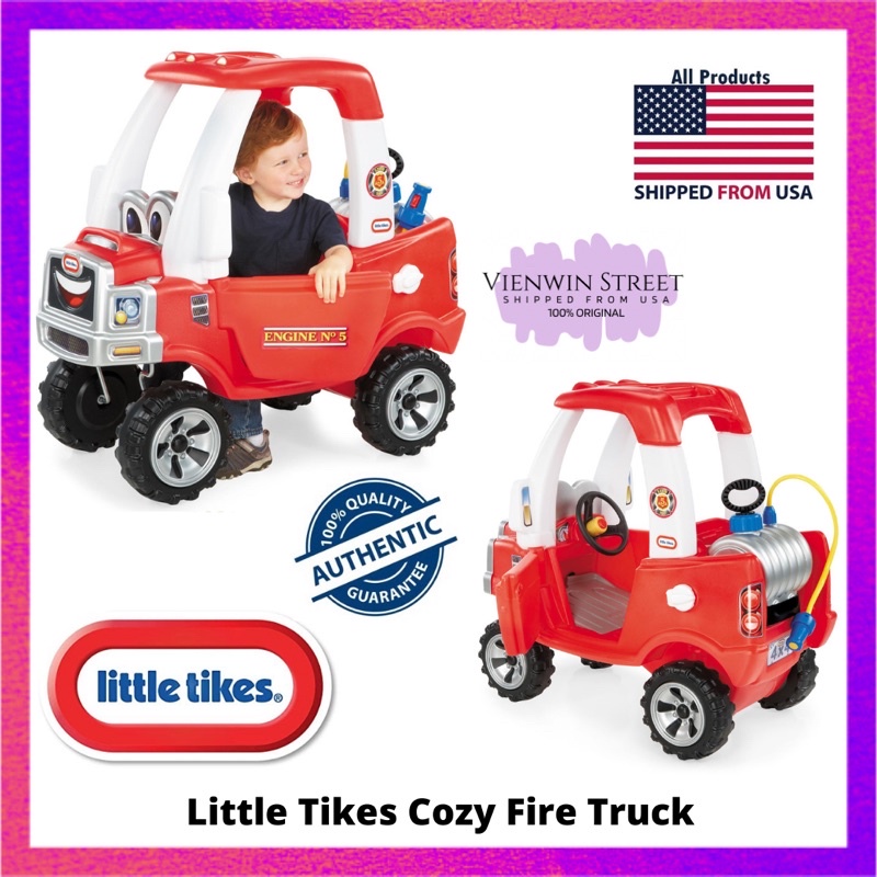 Little tikes cozy fire truck with hot sale water sprayer