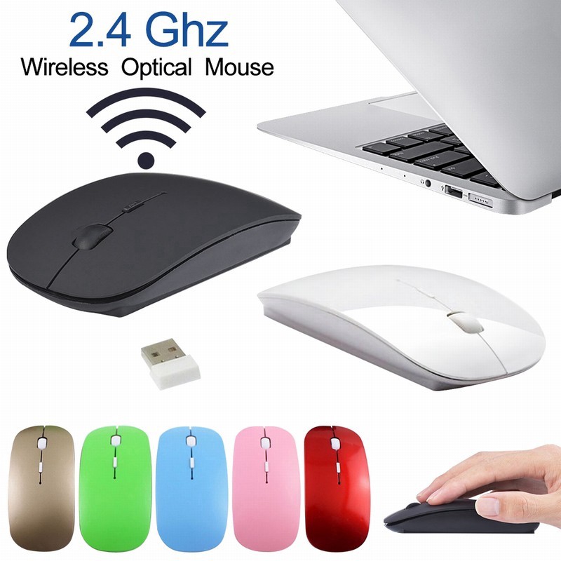 🌟【Ready Stock💥Ultra Thin USB Optical Wireless Mouse 2.4G Receiver Mouse ...