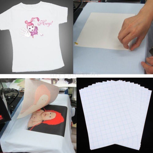 T-Shirt Print 10x Iron-On Heat Transfer Paper Sheets Shopee Malaysia