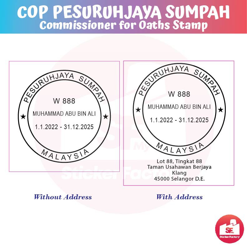 Rubber Stamp Office Stationery Address Shopee Malaysia