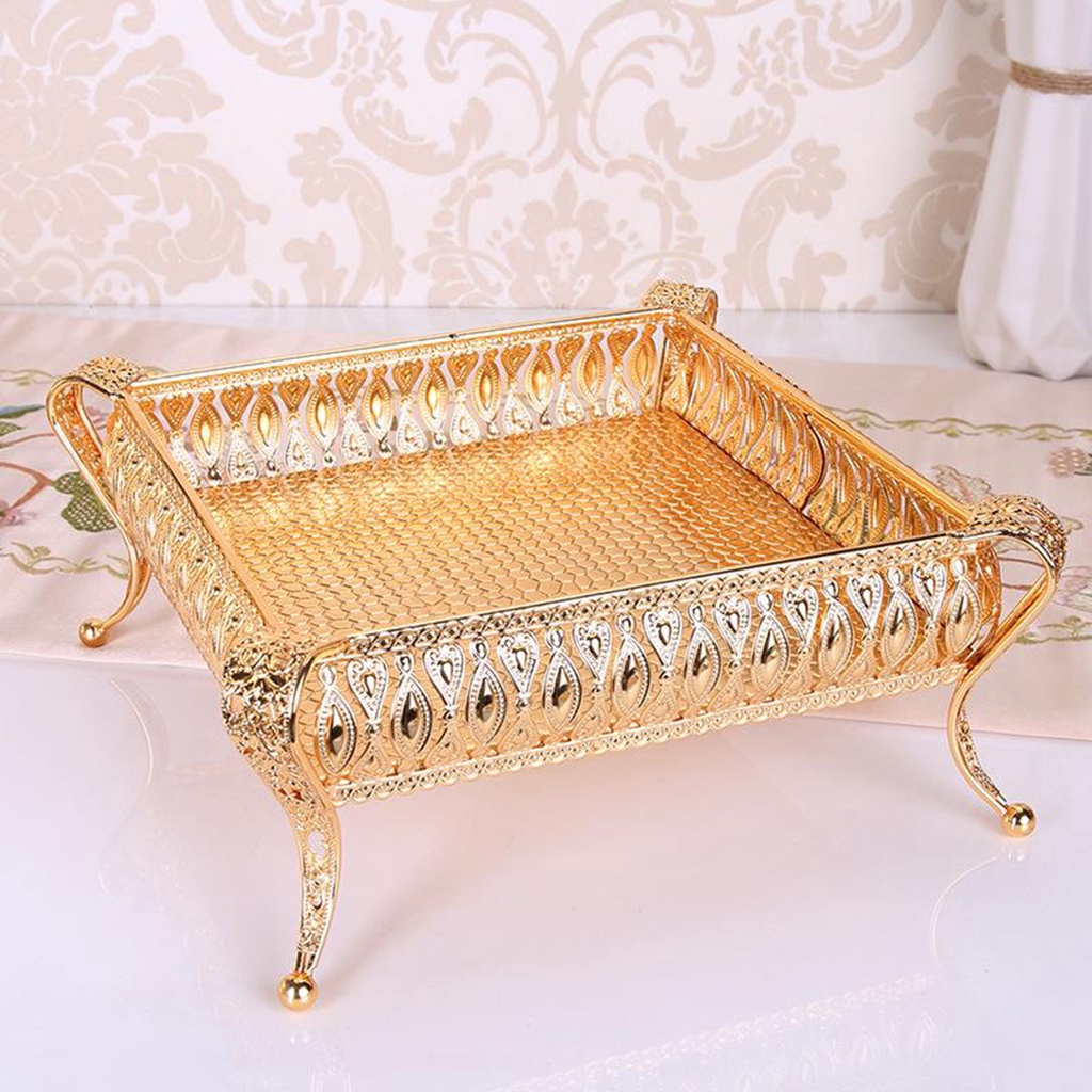 balang kuih raya Fruit Stand Holder Eid Food Storage Rack Metal Snack ...