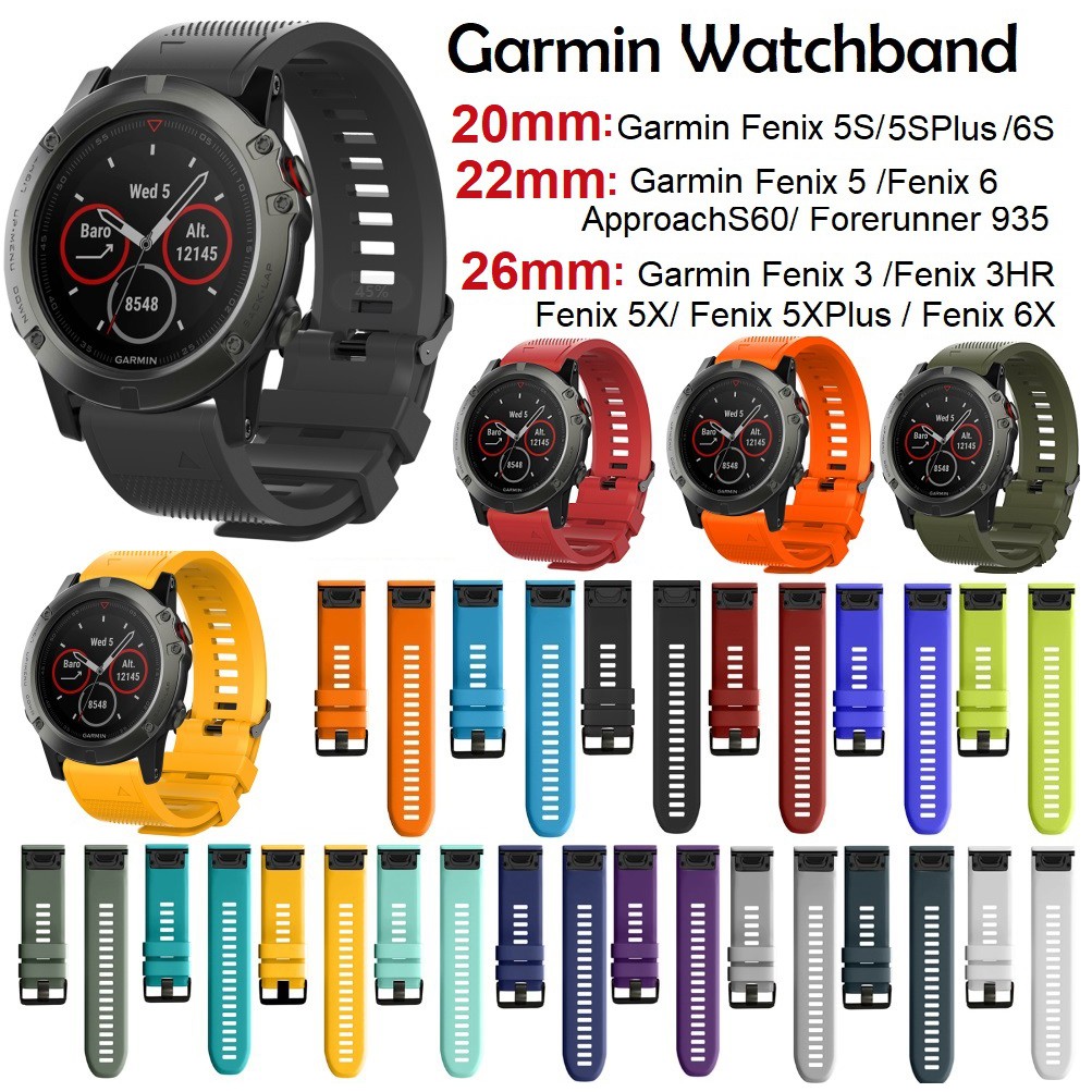 Garmin Fenix 7x, Fenix 6x, Fenix 5 Plus, Forerunner 935, Approach