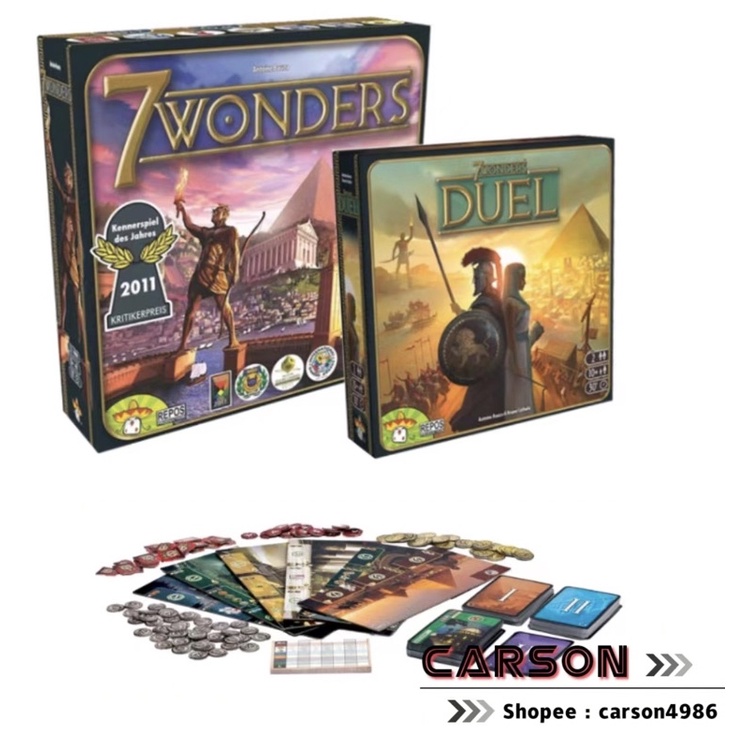 7 Wonders Duel Board Game Card Games Fun Family Party Games (English