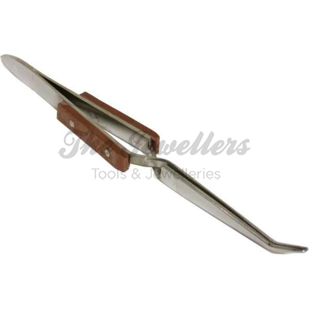 Soldering Tweezers With Fiber Grip And Serrated Tips – Precision Craft Tool