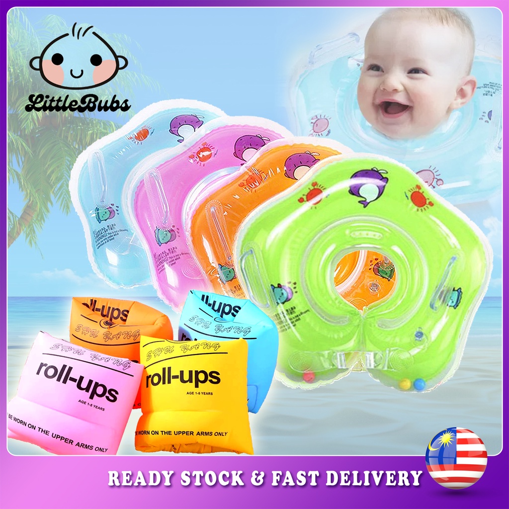LittleBubs Baby Kids Infant Swimming Neck Ring Arm Ring/Inflatable