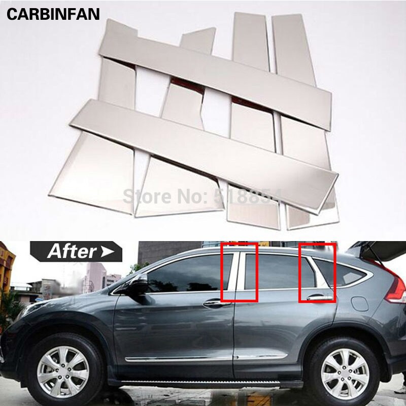 Chrome Pillar store Posts Trim FOR Honda CRV 2012-2017 6PCS