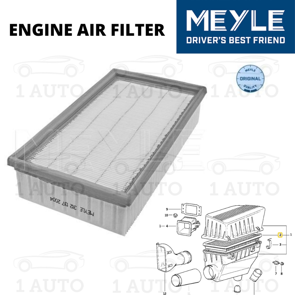 MEYLE GERMANY ENGINE AIR FILTER BMW E36 318i M40 ENGINE Shopee Malaysia