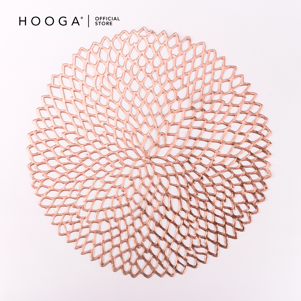 HOOGA Placemat Alayna (Rose Gold) Table Mat | Shopee Malaysia