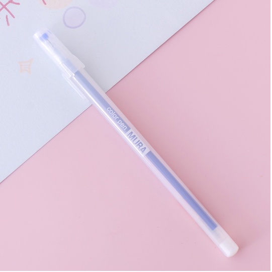 🇲🇾 Ready Stock Muji Style Colorful Jelly Gel Pen 12 Colors 0.5mm Cute ...