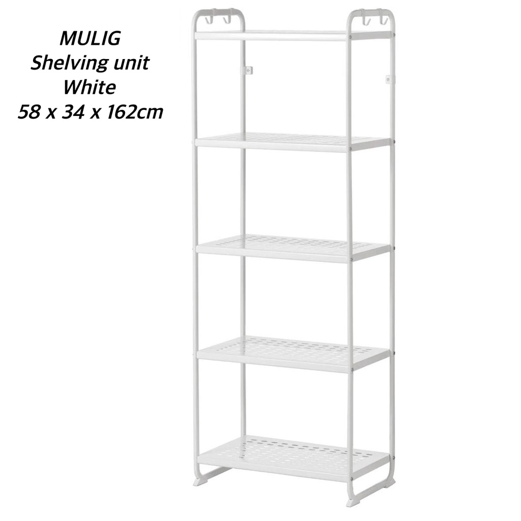 Ikea style shelving mulig rack white easy to install limited edition