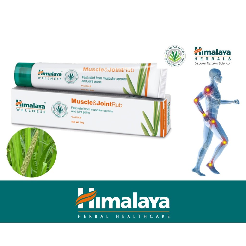 HIMALAYA Wellness Muscle & Joint Rub 20g (Muscular sprains, Joint pains ...