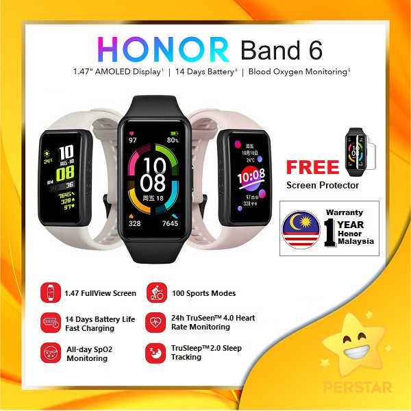 FREE GIFT 100 ORIGINAL Huawei Honor Band 5 Band 6 AMOLED