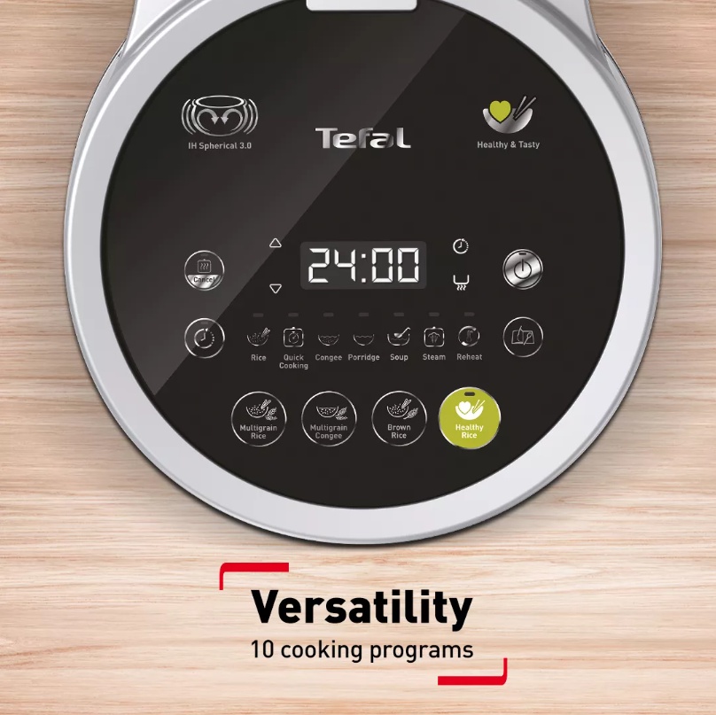 [ FREE SHIPPING ] Tefal 1L IH Low GI Healthy Rice Cooker/ Periuk Nasi