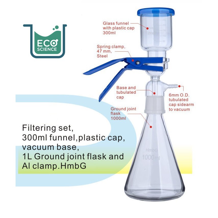 Vacuum Membrane Filtration Set 1L, HmbG Shopee Malaysia
