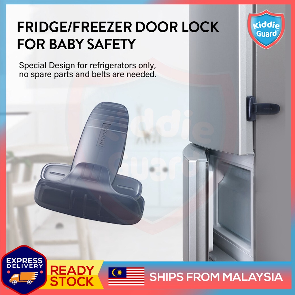 EUDEMON 1 Pack Home Refrigerator Fridge Freezer Door Lock Latch Catch  Toddler Kids Child Cabinet Locks Baby Safety Child Lock Easy to Install and  Use