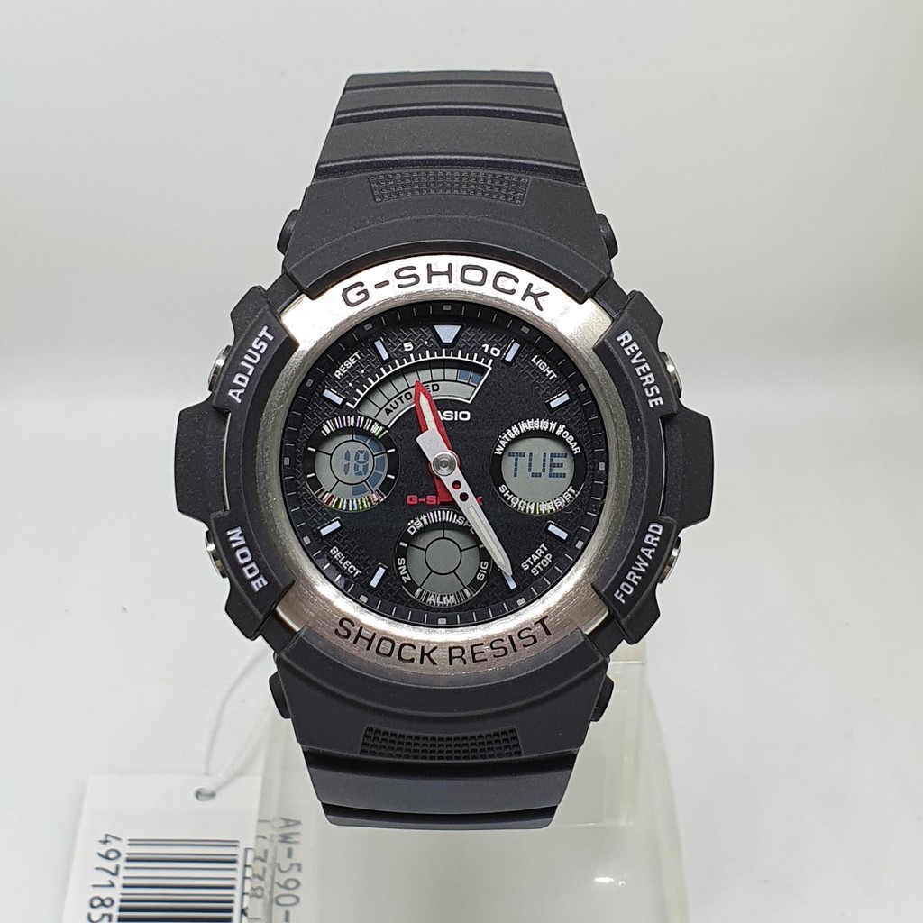 Casio GShock AW5901A Men Alarm Black Strap Water Resistant Watch AW