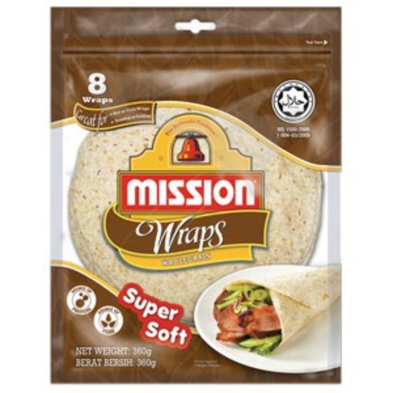 Mission Wrap Wholegrain 8's 360g Shopee Malaysia