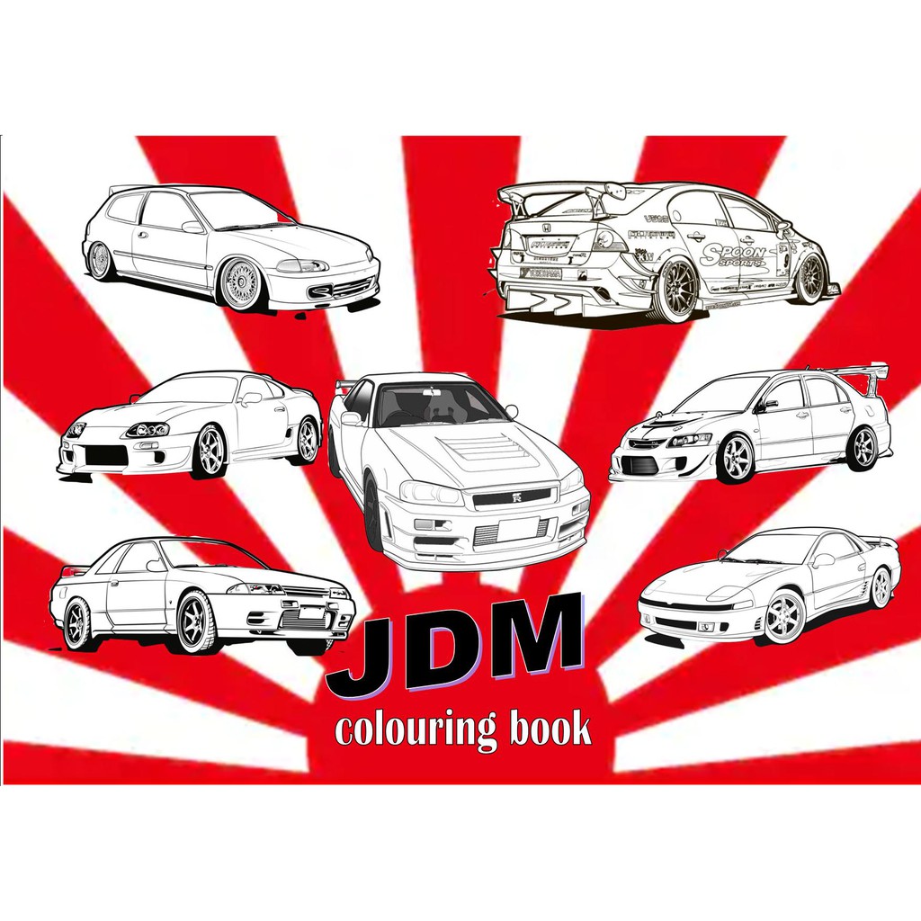 JDM COLOURING BOOK KOUKI EDITION Shopee Malaysia