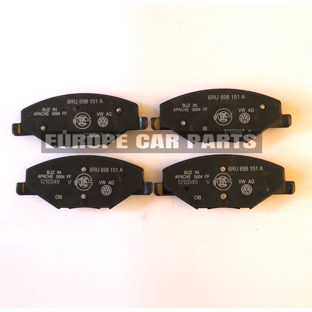 (100% ORIGINAL) FRONT BRAKE PAD 1.6 VOLKSWAGEN POLO / VENTO | Shopee ...