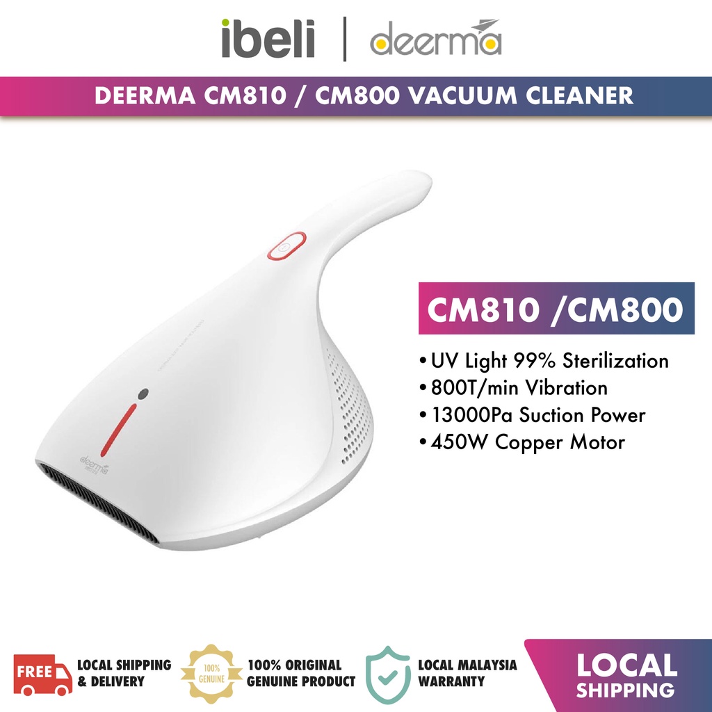 Deerma CM810 / CM800 Dust Mite Controller Vacuum Cleaner With UV Light Sterilization 450W 13kpa