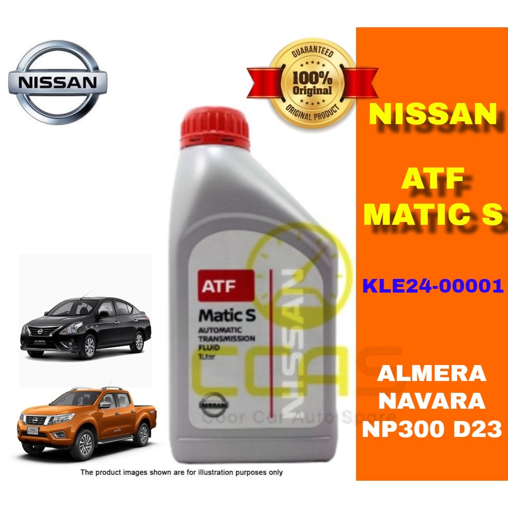 100% ORIGINAL Nissan ATF Matic S 1L Almera X-Trial Navara Serena Auto ...