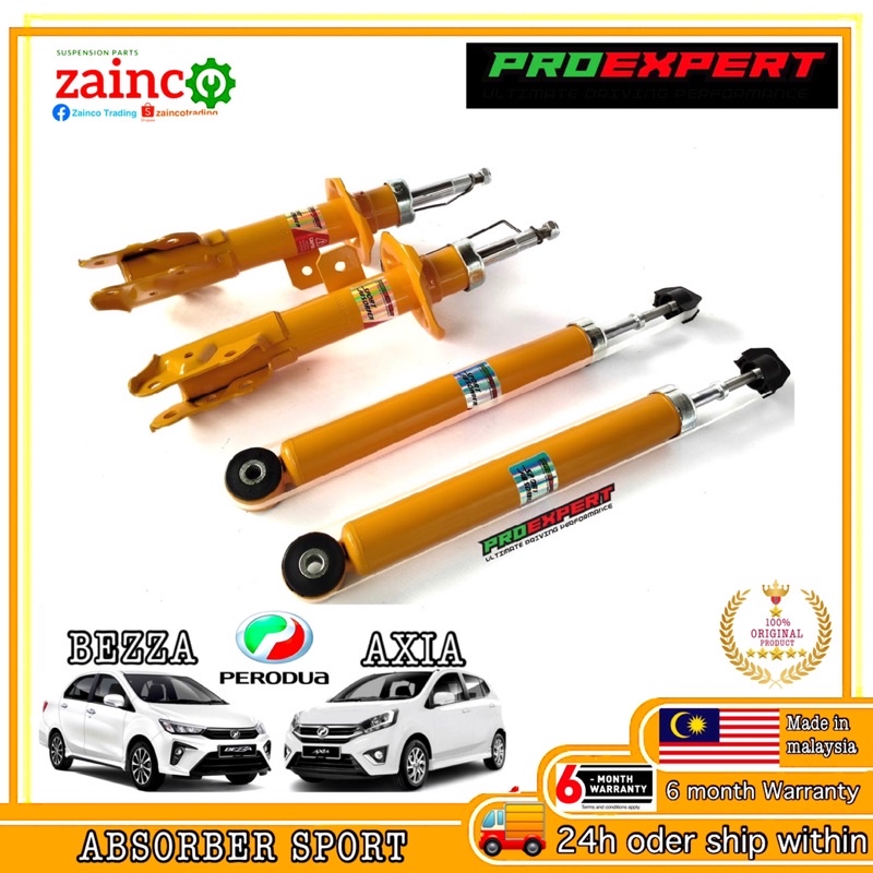ORIGINAL Absorber Sport Proexpert Perodua Axia & Bezza FAST POSTAGE ...