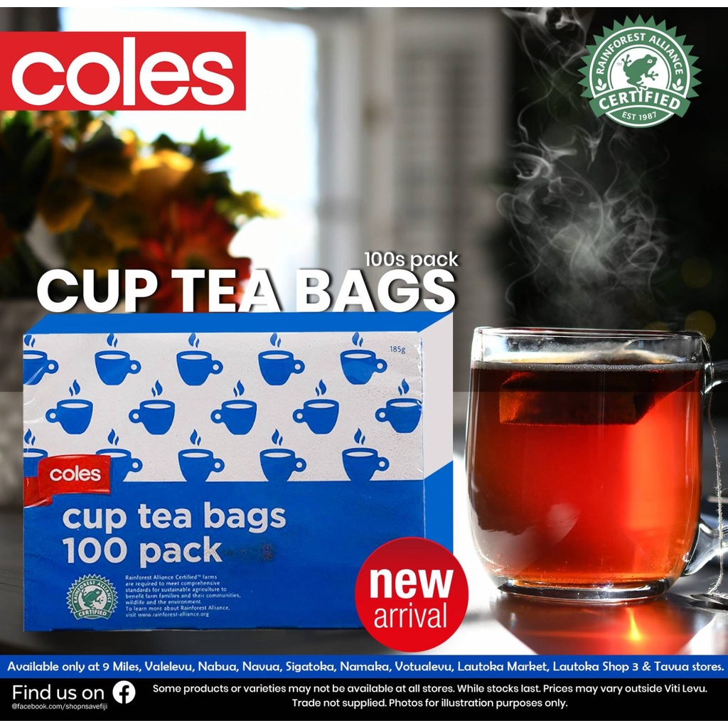 Coles Cup Tea Bags ( 100 Pack ) Shopee Malaysia