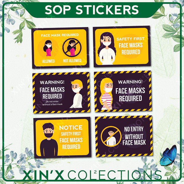 SOP MCO Poster Sticker WEAR MASK COVID 19 A3 | Shopee Malaysia