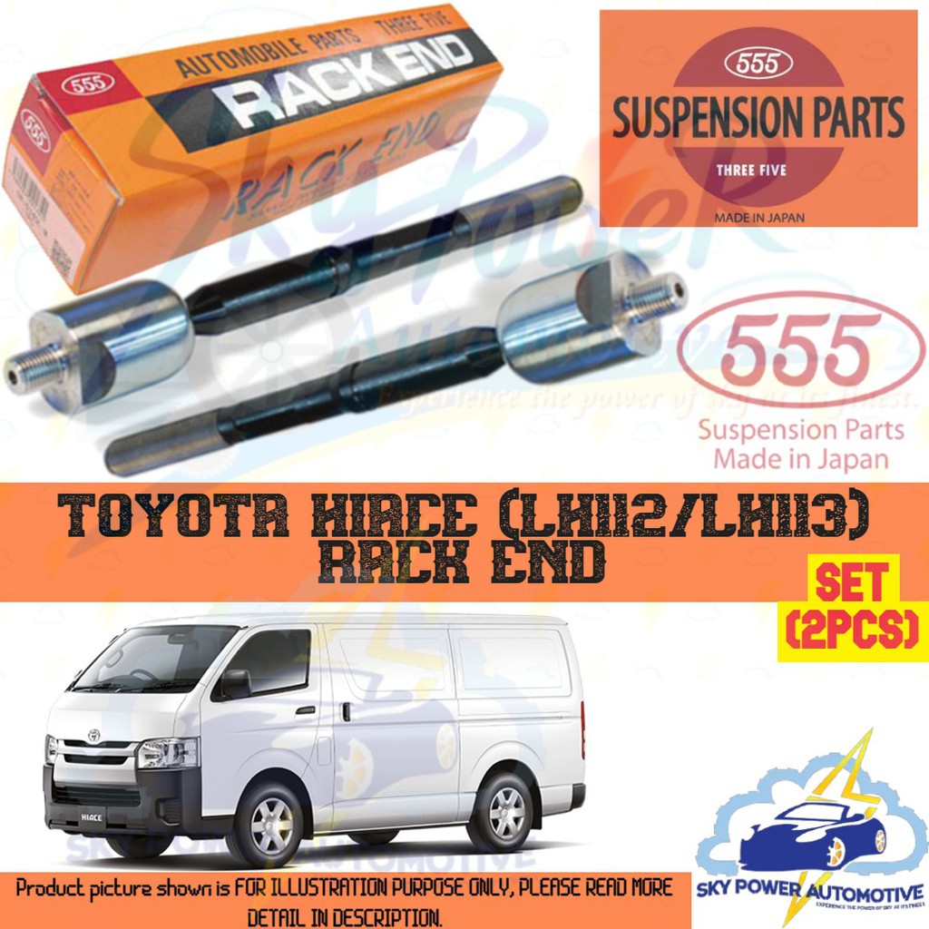 TOYOTA HIACE (LH112/LH113) 555 JAPAN BRAND STEERING RACK END (SET 2PCS ...