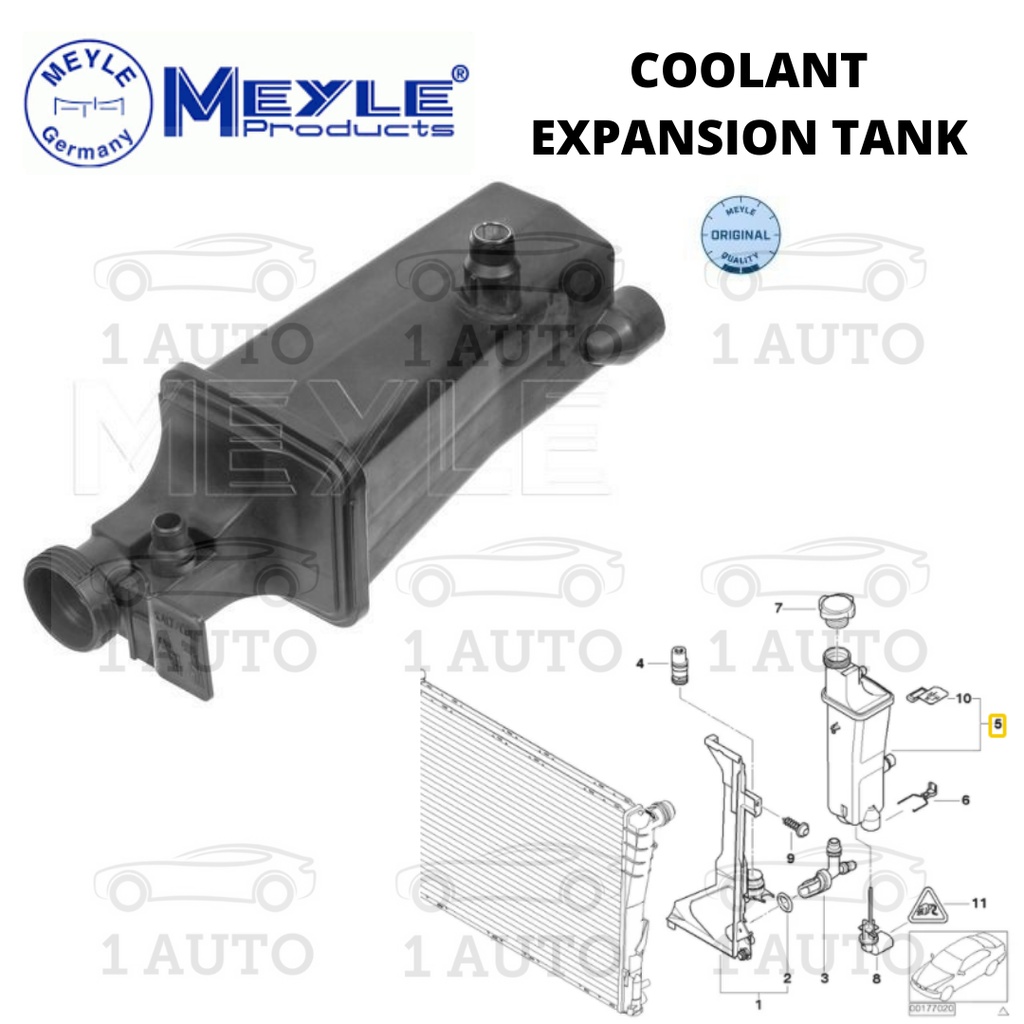 MEYLE GERMANY COOLANT EXPANSION TANK BMW E46 318i N42 N46 ENGINE 320i
