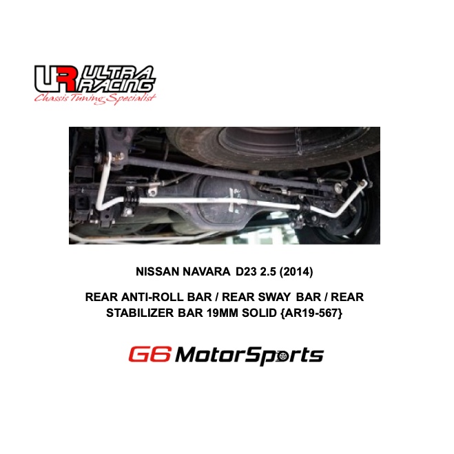 NISSAN NAVARA D23 2.5 (2014) ULTRA RACING BAR REAR ANTI-ROLL BAR /REAR ...