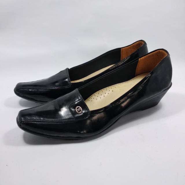 Pantopel Shoes PANTOFEL Women PASKIBRA Black FORMAL GLOSY Office ...