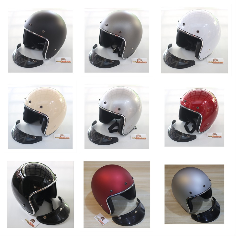 Abs Premium - Retro Half Face Helmet | Shopee Malaysia