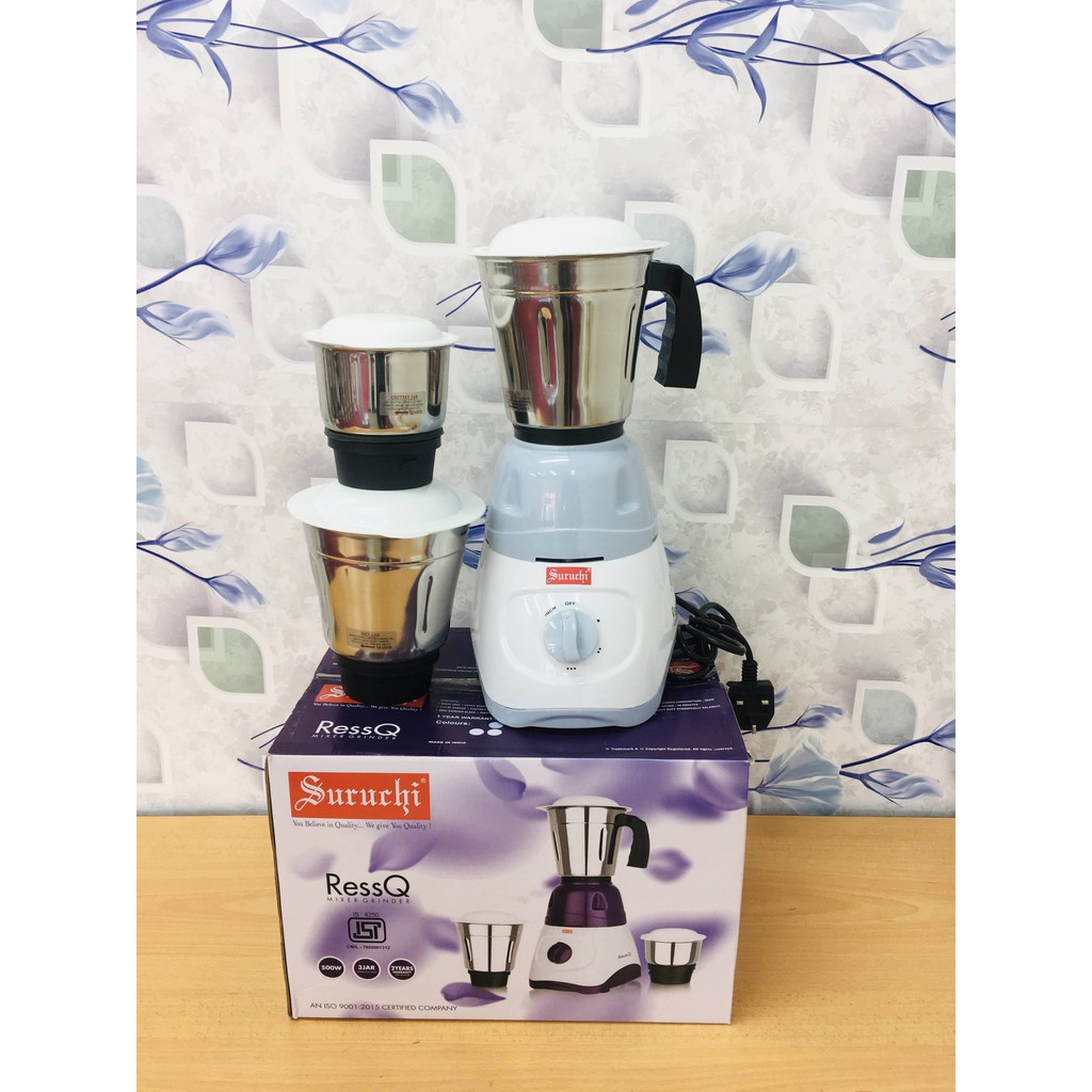 Suruchi Ressq Mixer Grinder /Malaysia Power Plug FREE / Suruchi Blender