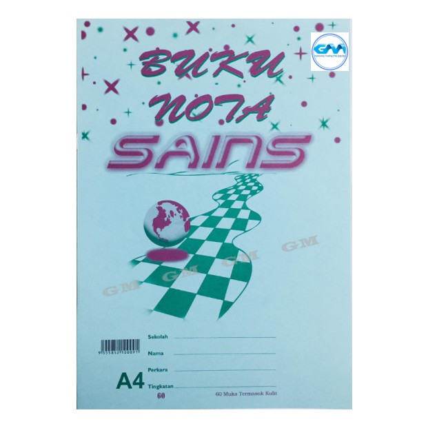 Buku Nota Sains | A4 Science Note Book | Practical A4 Exercise Book| 60
