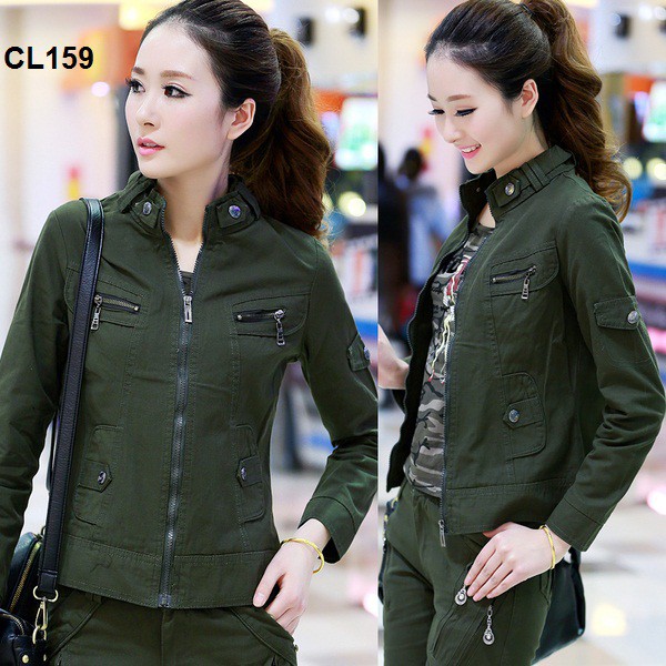 Army style hot sale jacket womens