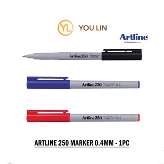 Artline Long Nib Markers, 1.0 mm Writing Width, Black, 12 Pack (EK-710)