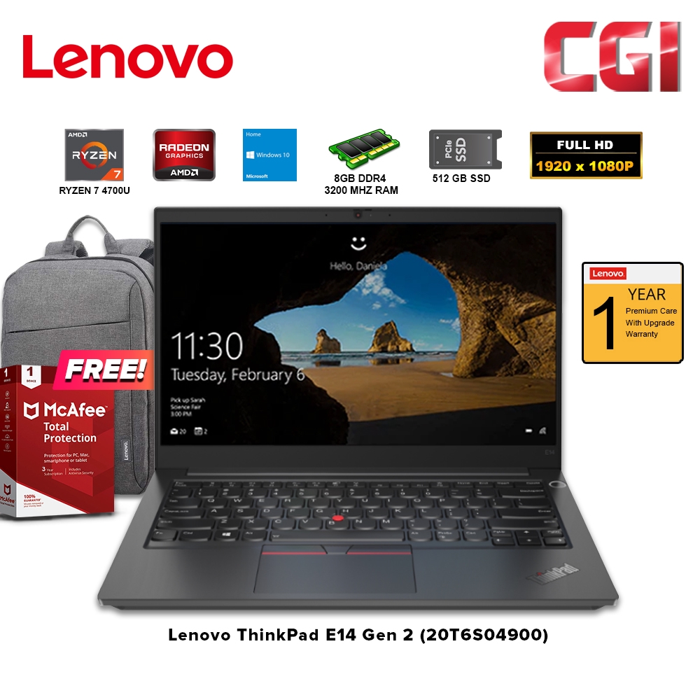 Lenovo Thinkpad E14 4700u Refurbished Lenovo ThinkPad E14 AMD