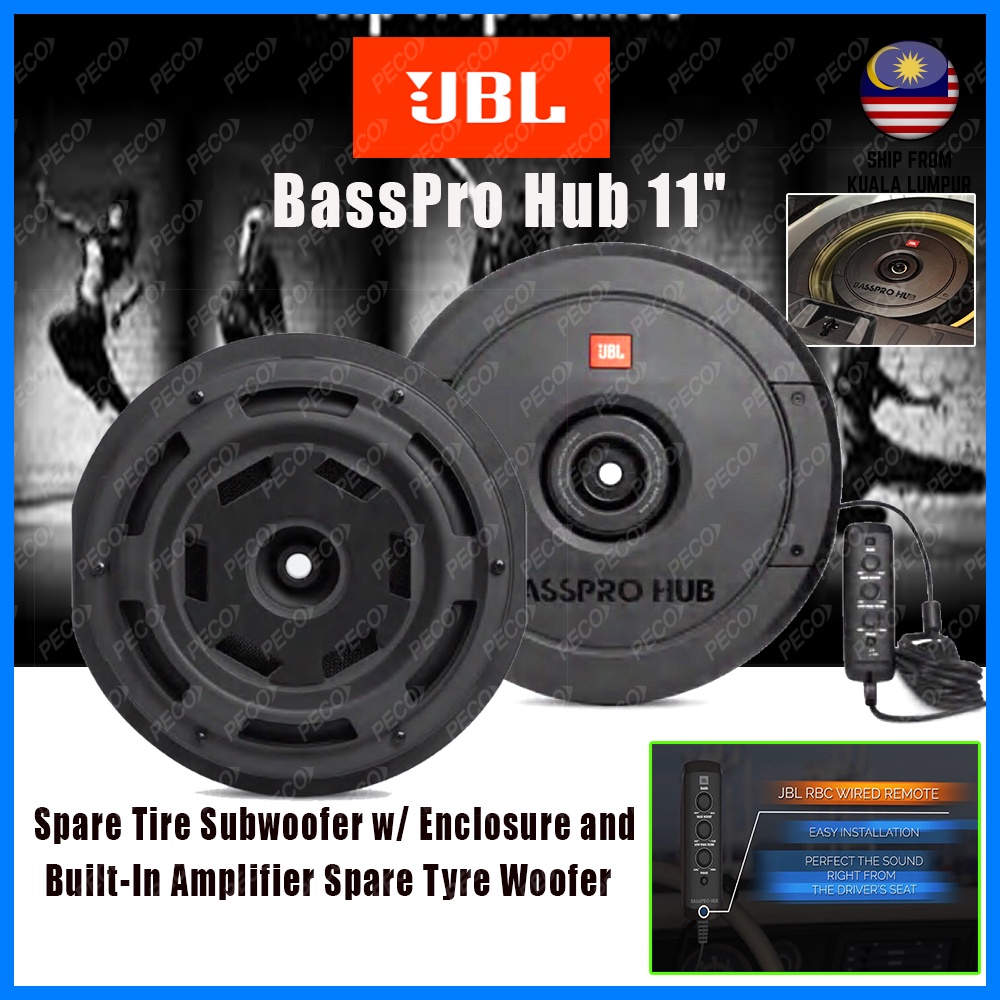 JBL BassPro Hub 11" Car Spare Tire Powered Active Subwoofer with ...