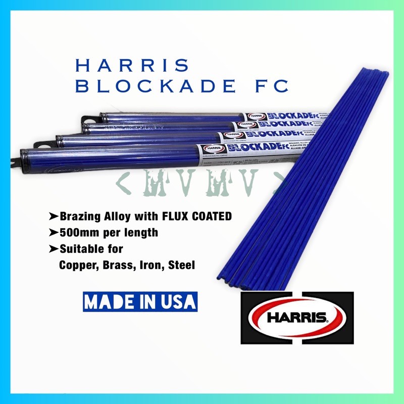 Harris Blockade FC Brazing Alloy Rod Flux Coated Welding Rod Brazing