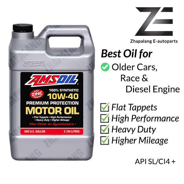Amsoil Premium Protection 10w40 100 Synthetic Motor Oil 1G/3.78L (High